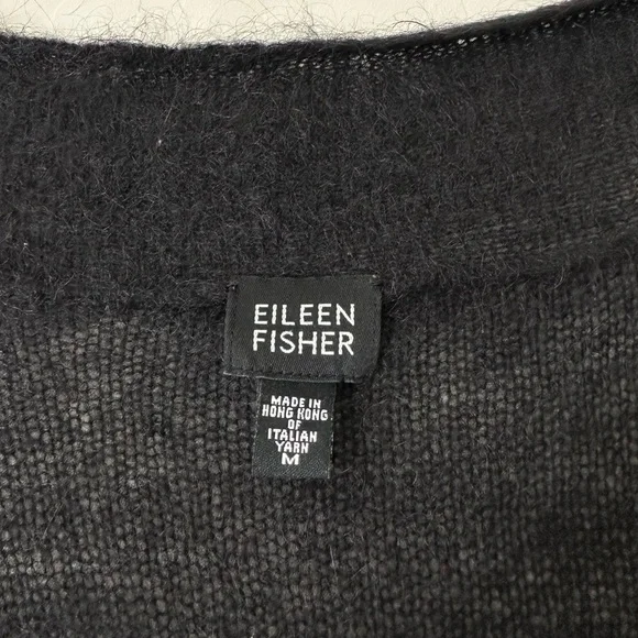 Eileen Fisher Mohair Wool Slouchy Oversized Cardigan - Picture 5 of 11